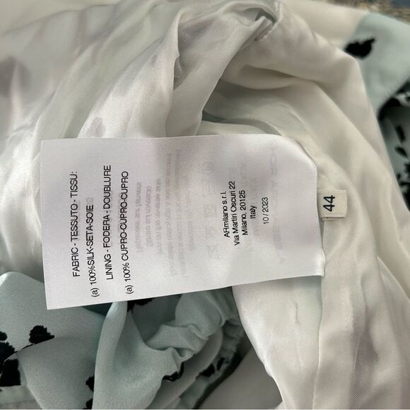 Alessandra Rich Off-The-Shoulder Rose Printed Silk Mini Dress - Picture 15 of 16